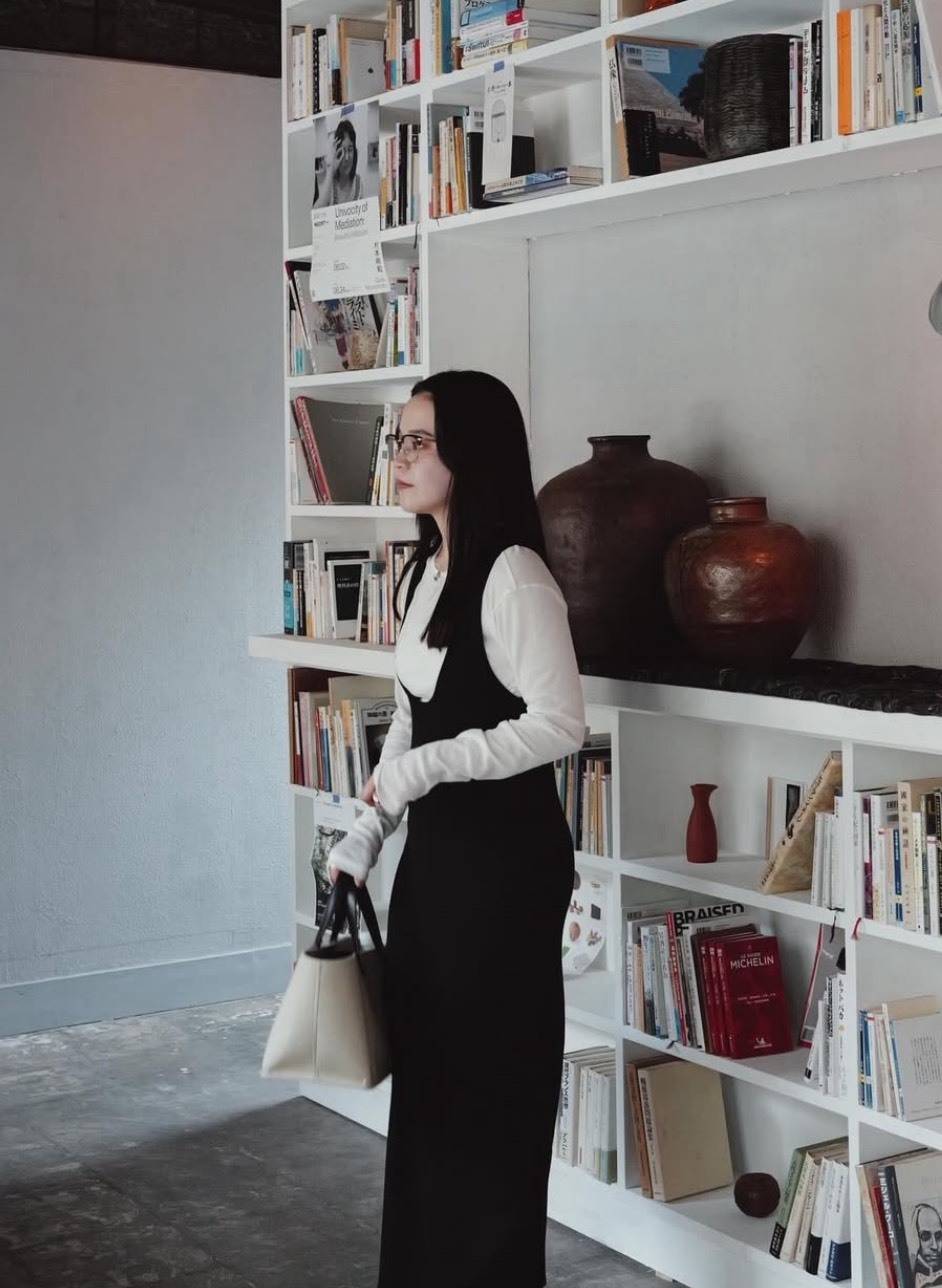 落ち感ワンピースコーデ