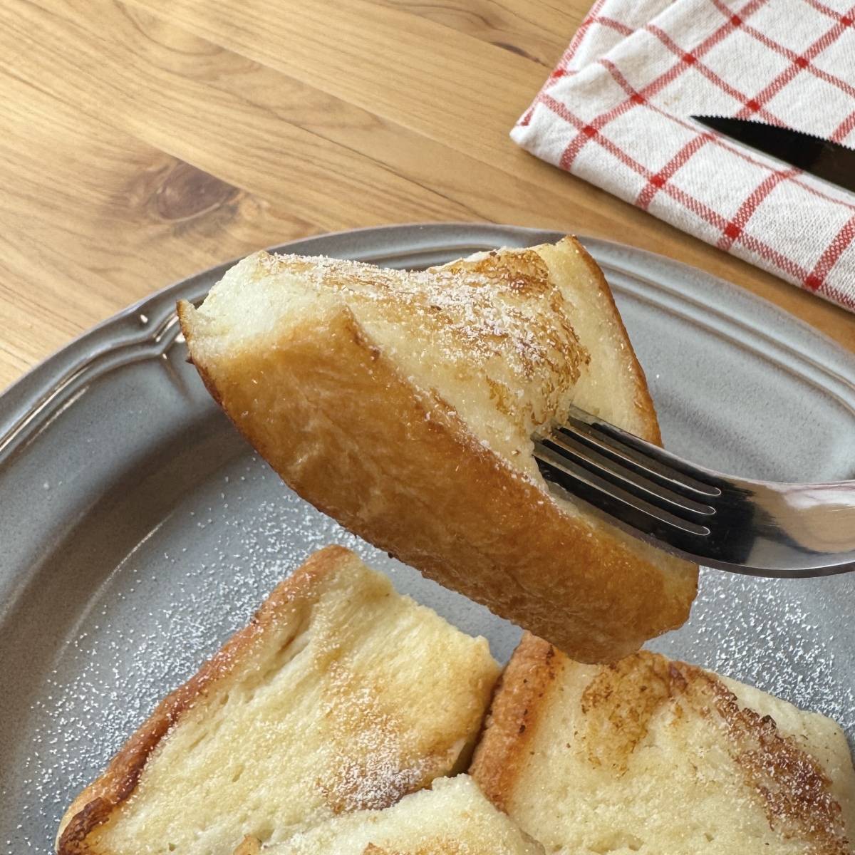 フジパン公式の「牛乳だけのふわふわフレンチトースト」のレシピ