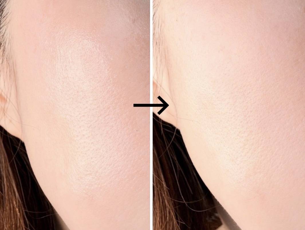 クレ・ド・ポーボーテコンパクト使用前後写真