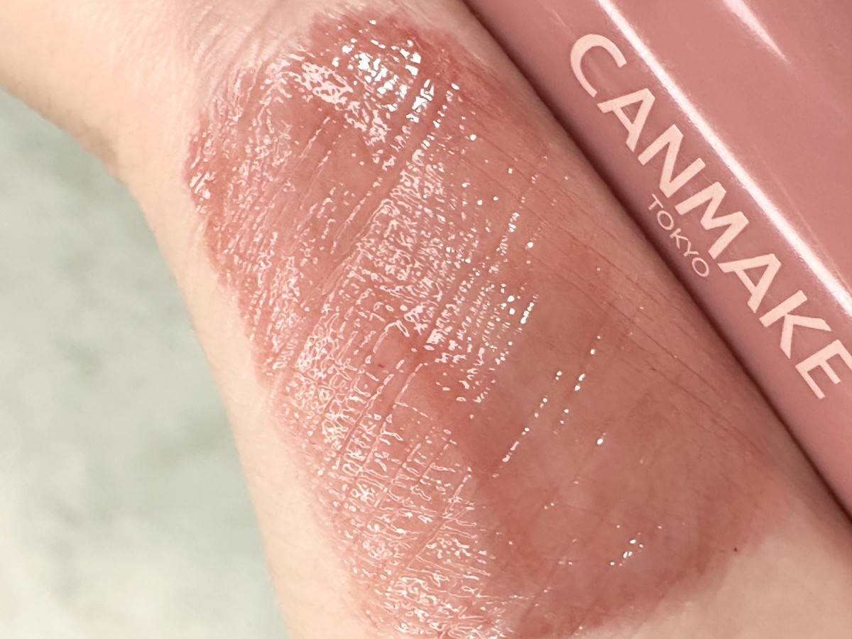 CANMAKE　グラスティントシロップ　02アイコニックローズのスウォッチ画像