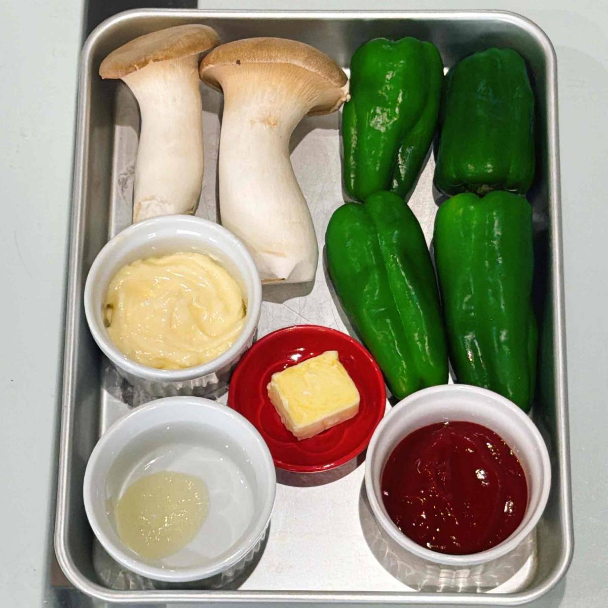 JAグループ公式の「エリンギとピーマンのケチャップ＆マヨガーリック炒め」のレシピ