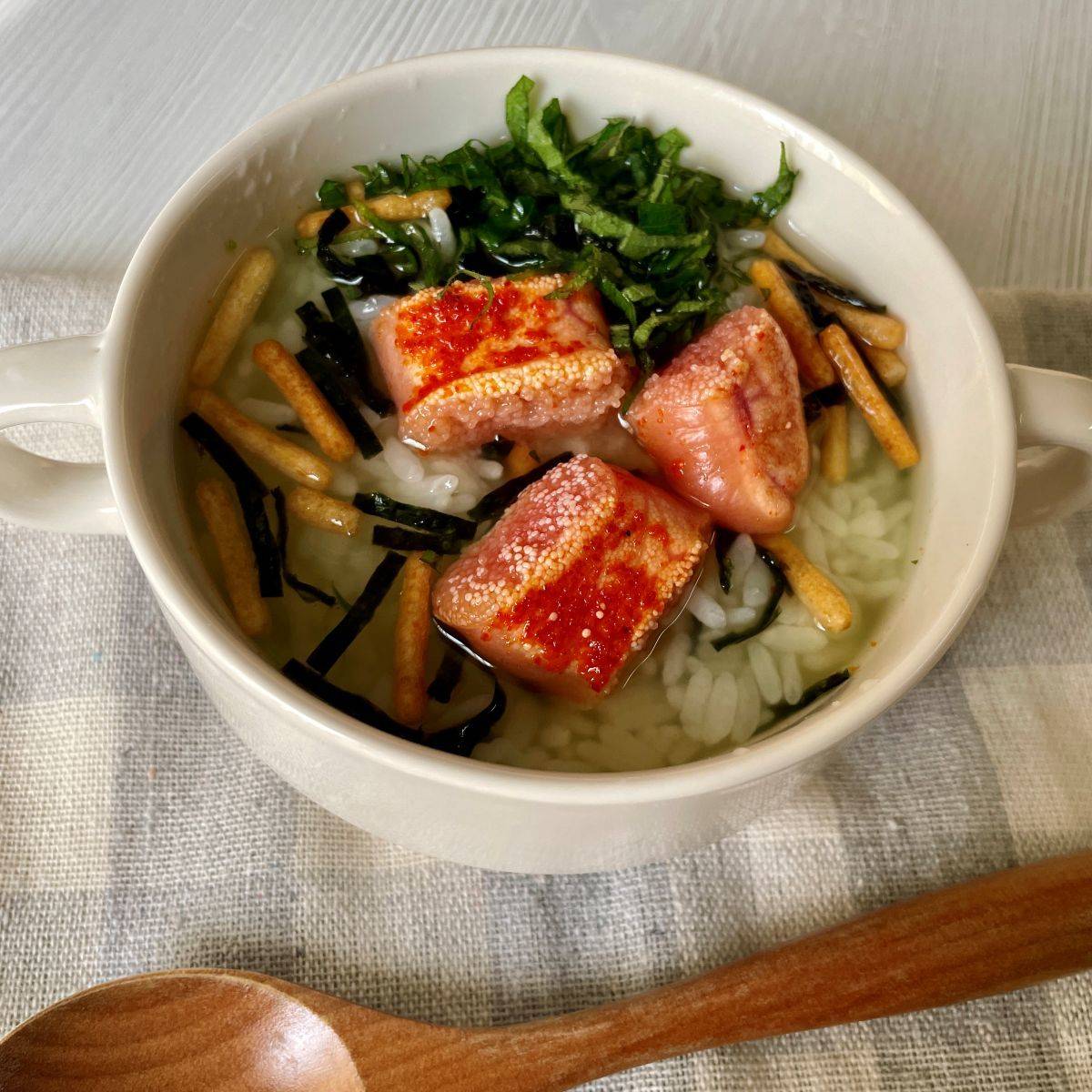 永谷園公式の「冷やし明太子茶づけ」のレシピ