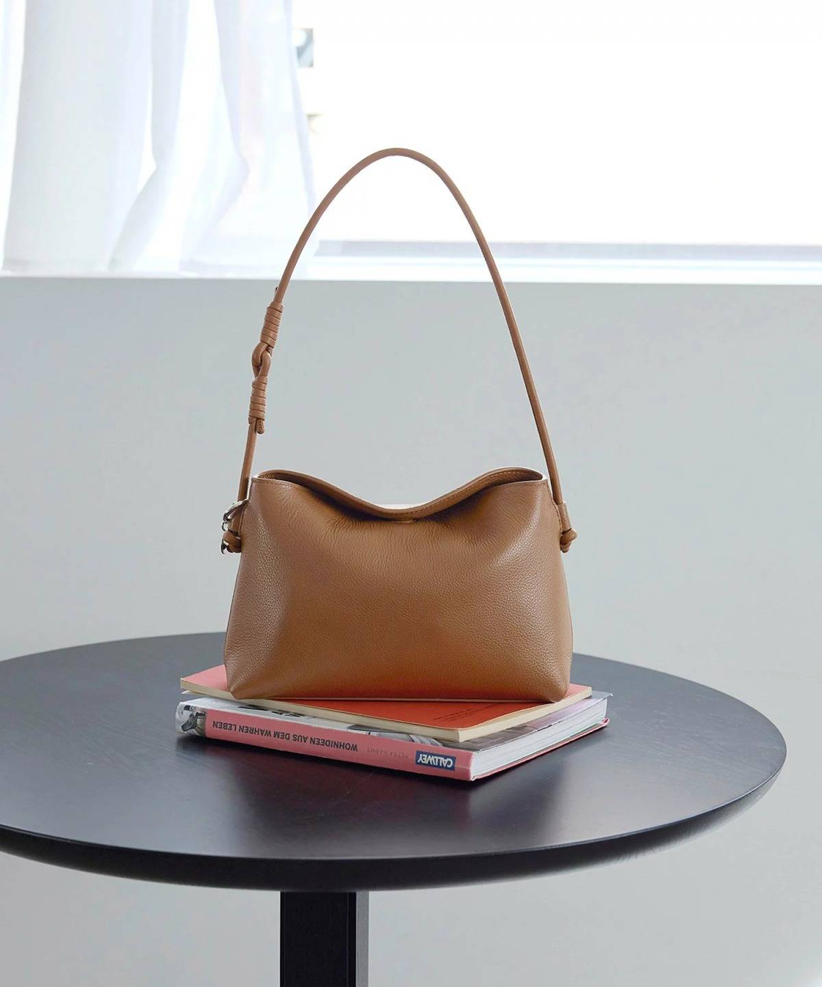 TOPKAPI ソフトレザー フラップ ワンハンドル ショルダーバッグ