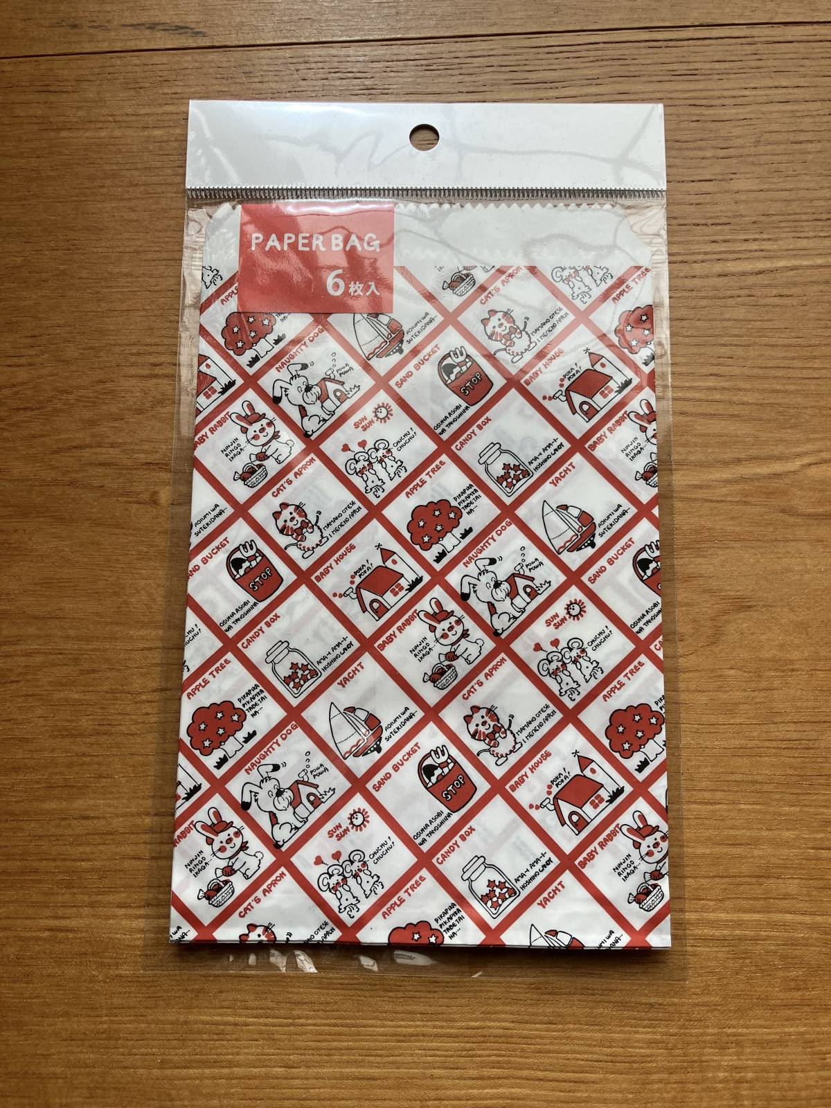 セリアのペーパーバッグ シモジマファンシー ストップペイル 