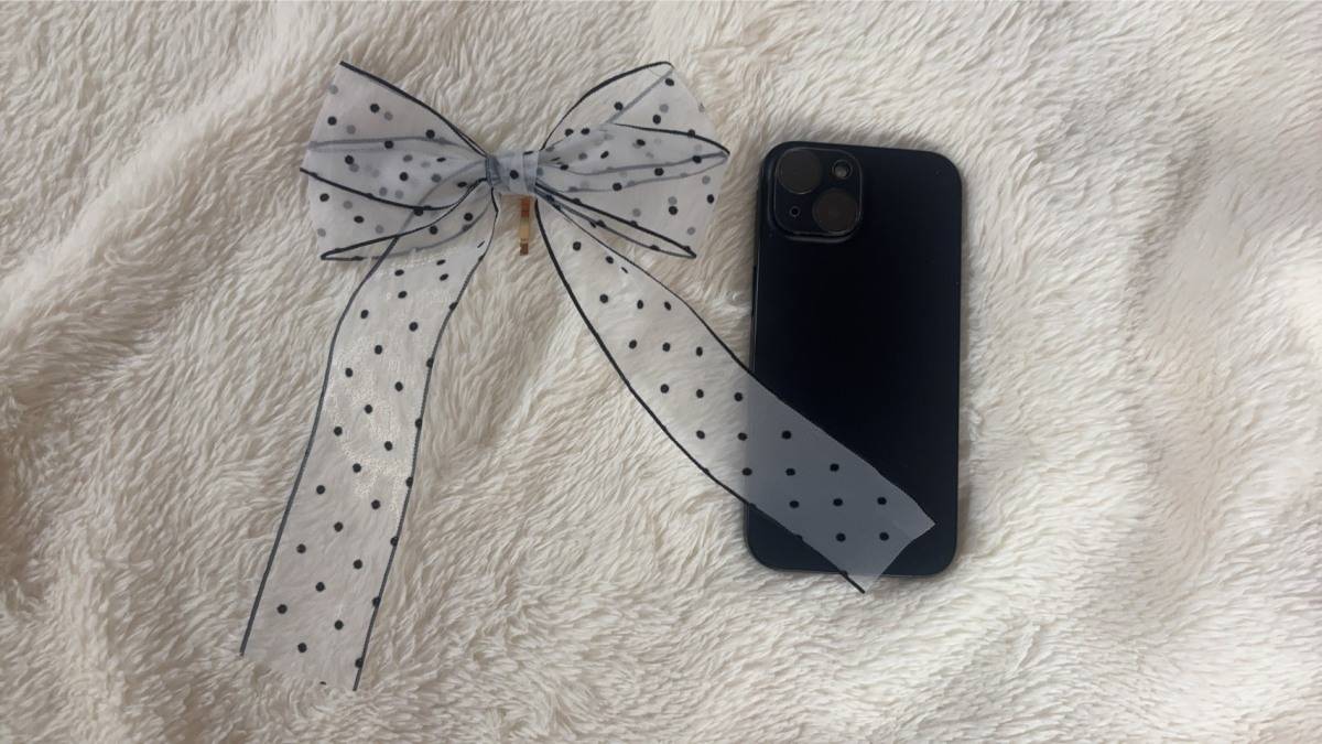 3COINS シアードットリボンヘアフック デザイン＆質感チェック③