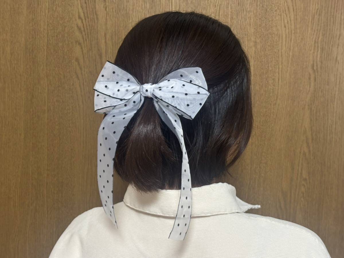 3COINS シアードットリボンヘアフック 使用感レビュー