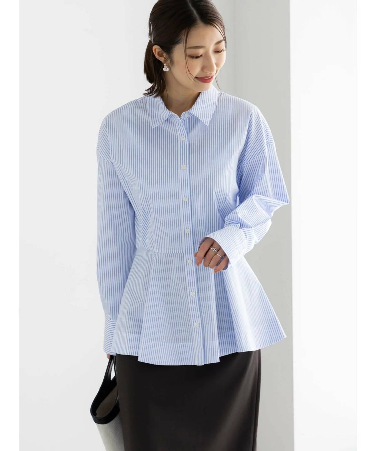 Te chichi ペプラムシャツ