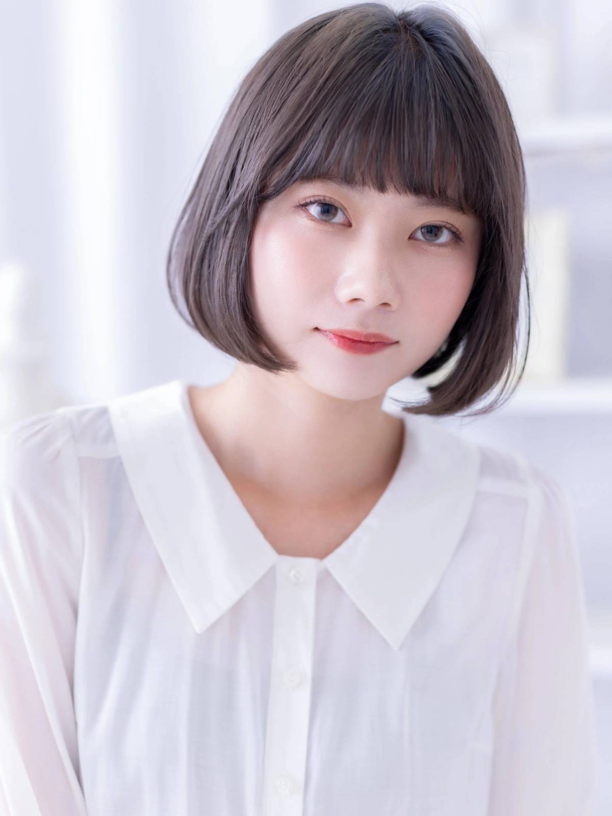 グレーアッシュのワンカールボブ