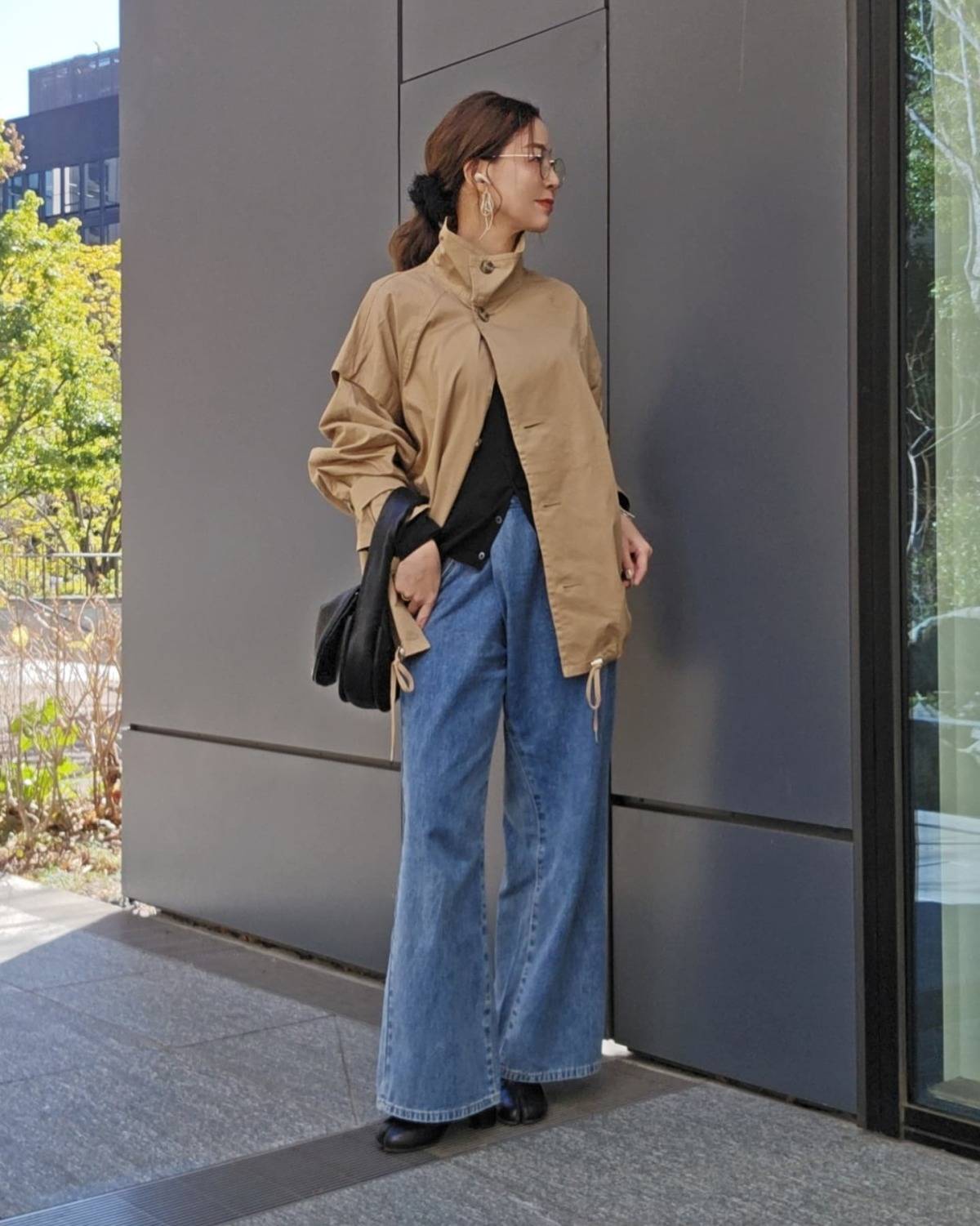 春コートを羽織る♪