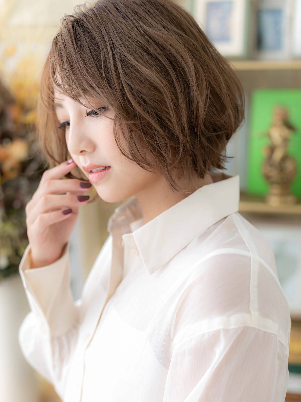 立体感ゆるボブ