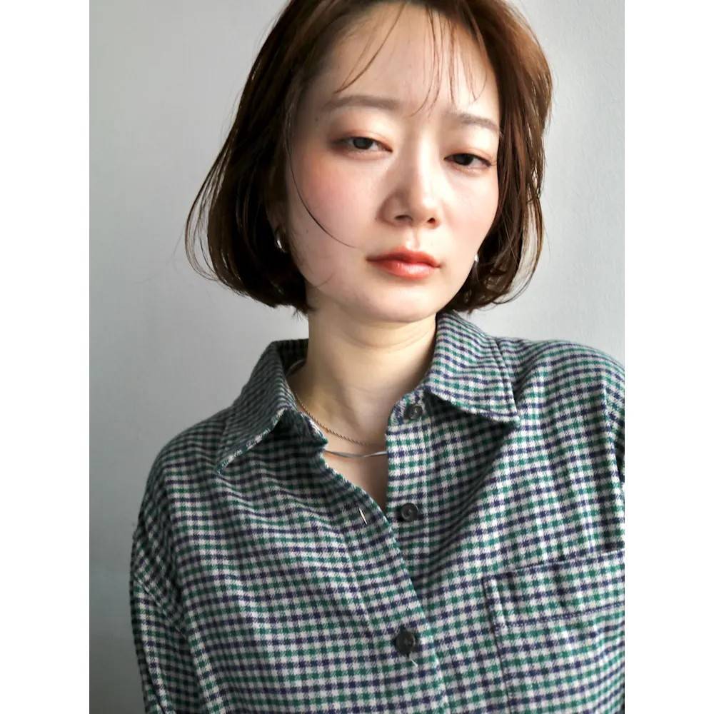 シアーバングのまとまりボブ