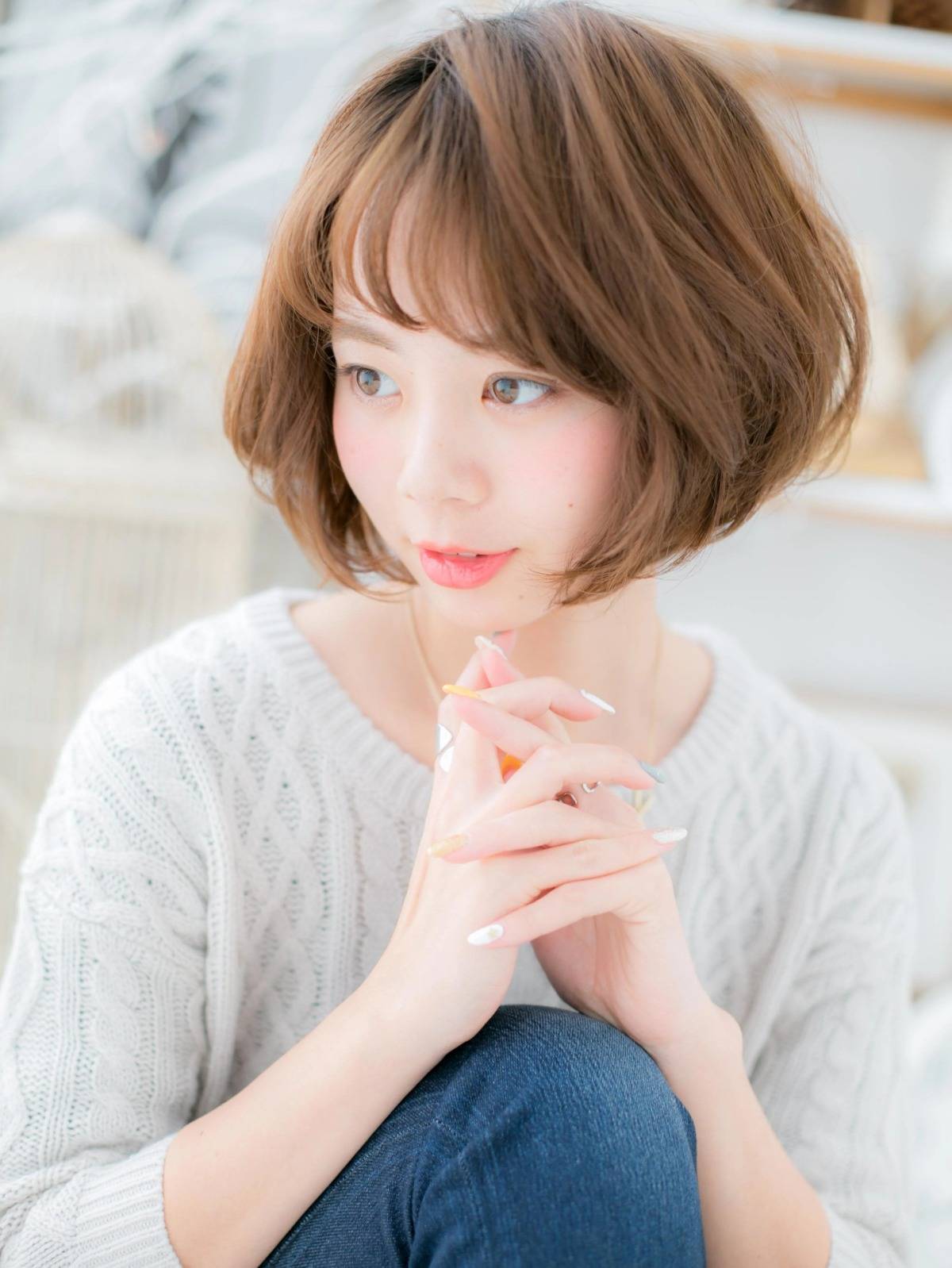 ひし形シルエットボブ