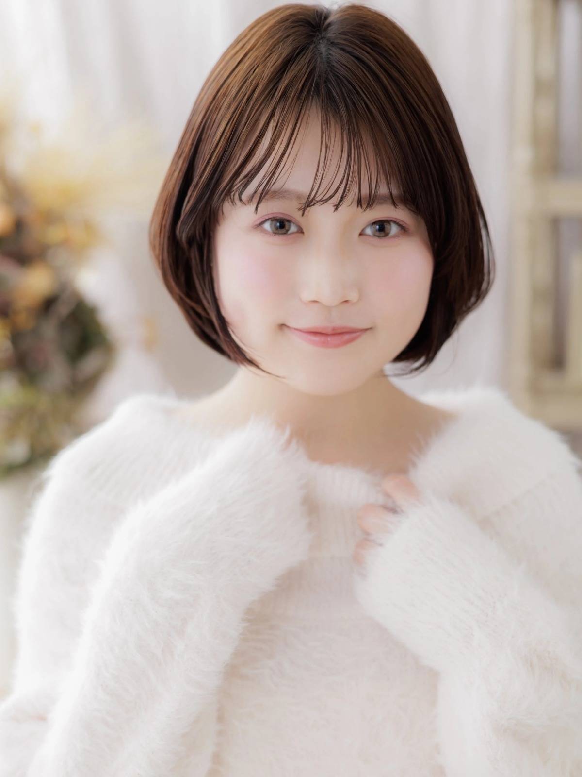 広がりにくいひし形ボブ