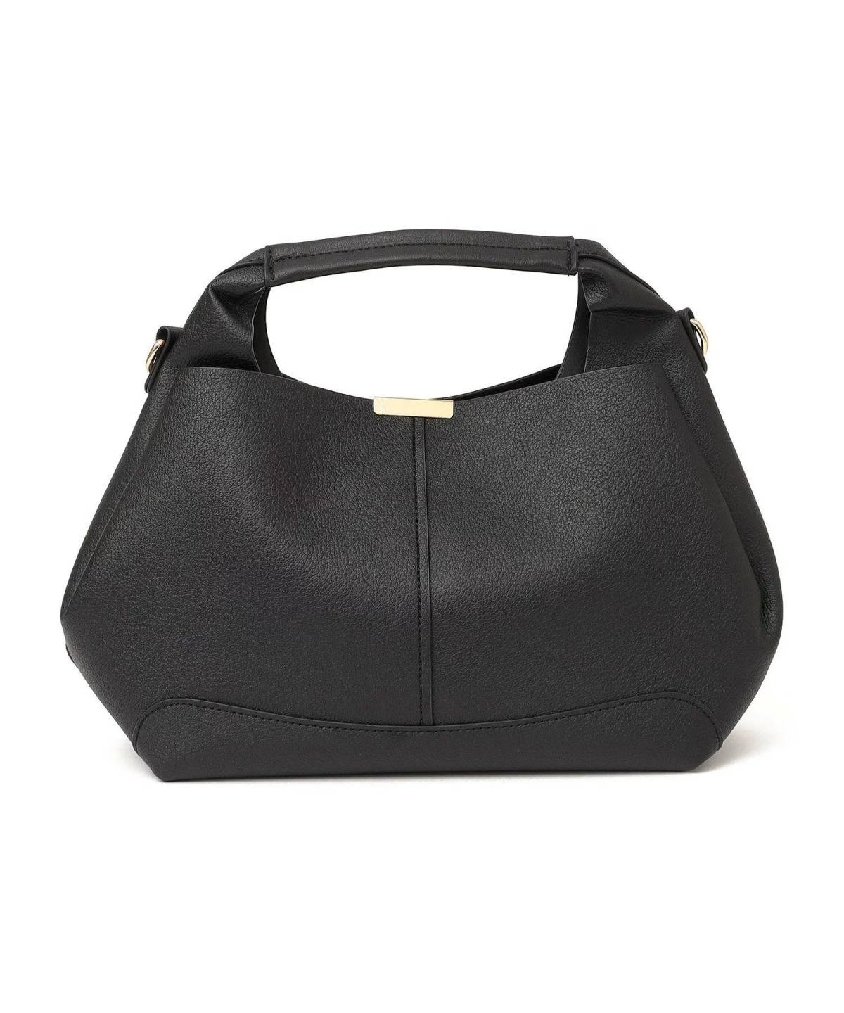 SHIPS ゴールド プレート ワンハンドル 2WAY バッグ