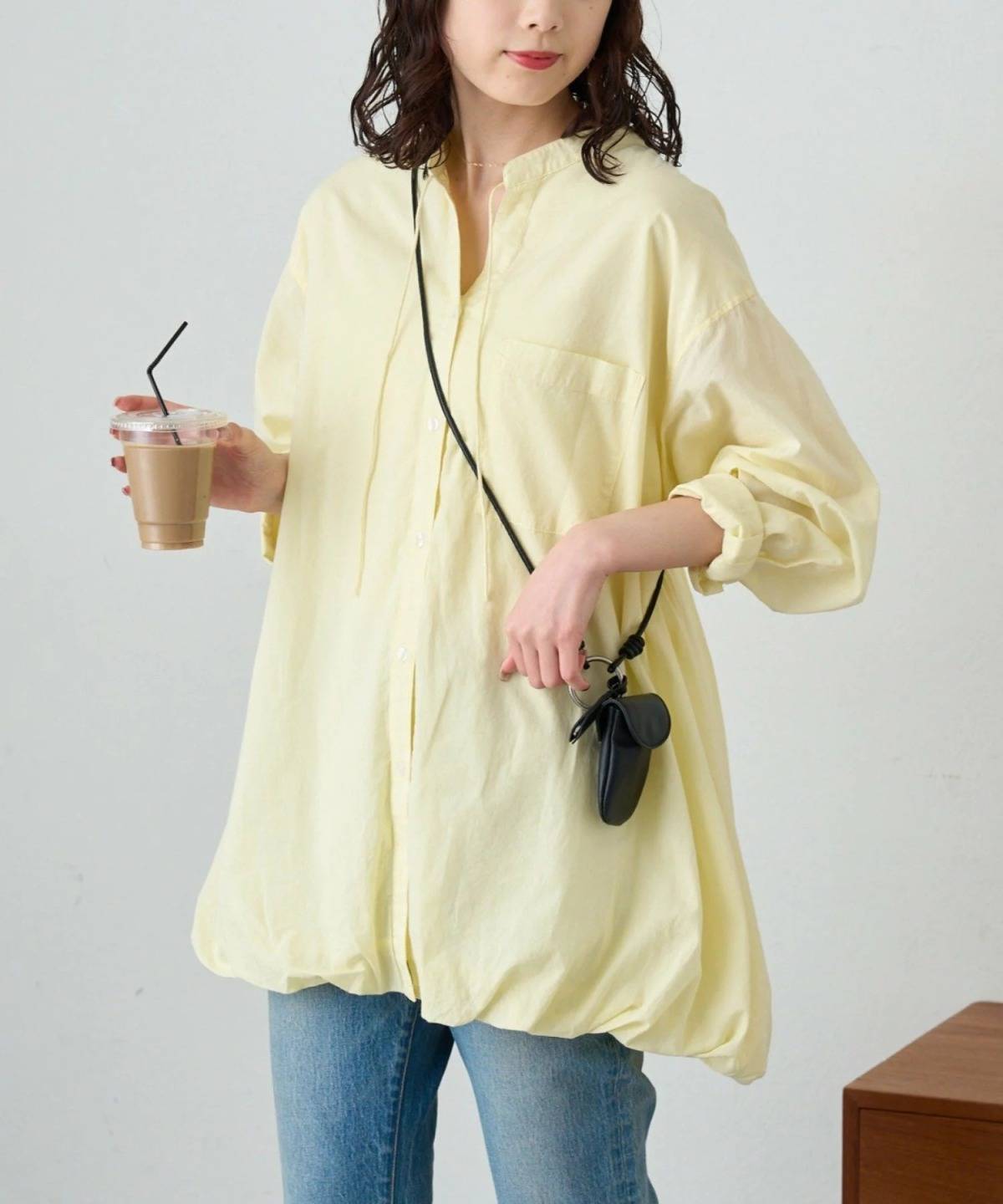 CIAOPANIC TYPY アソート柄裾バルーンチュニックブラウス