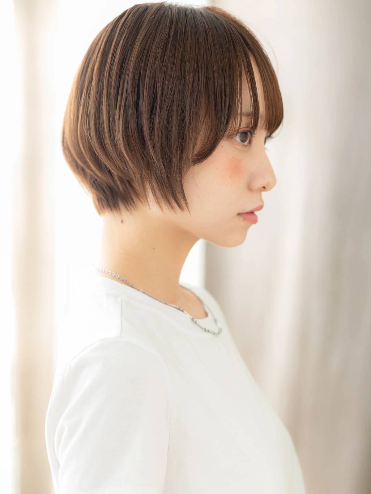 ショコラブラウンのシンプルショート