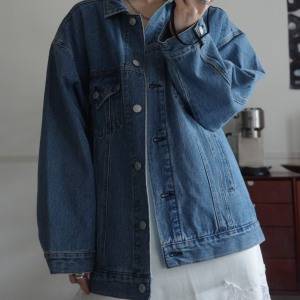 甘辛MIXが即完成♪ゆったりシルエットで旬バランス「オーバーサイズ デニムジャケット」