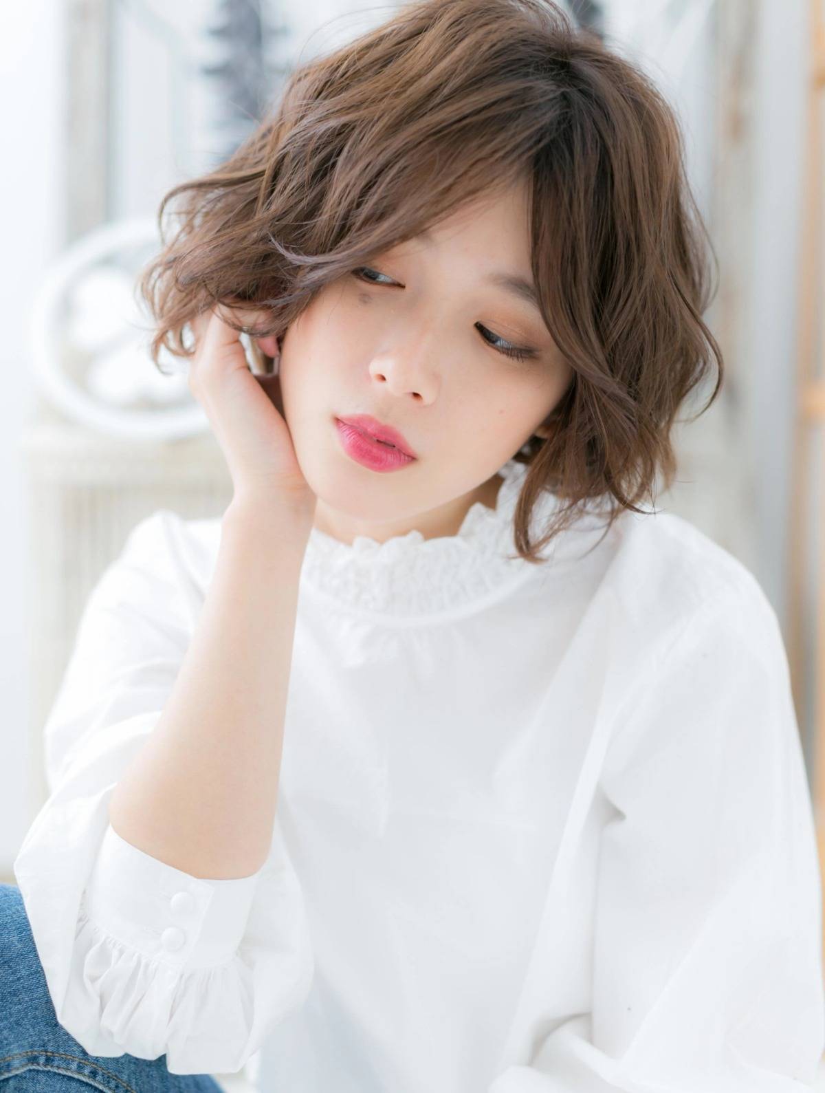 ラフ感ウェーブボブ