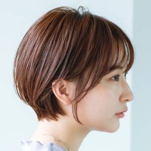  自然にまとまる丸みショート 