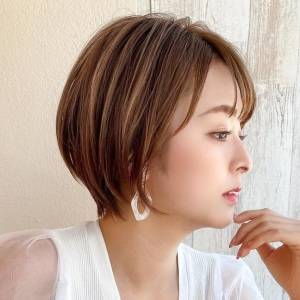  きれいめ丸みショート 