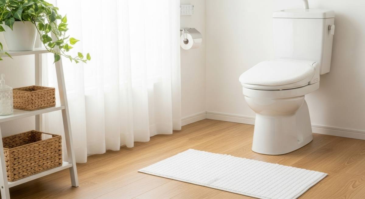 トイレ　家庭運　上がる　トイレマット