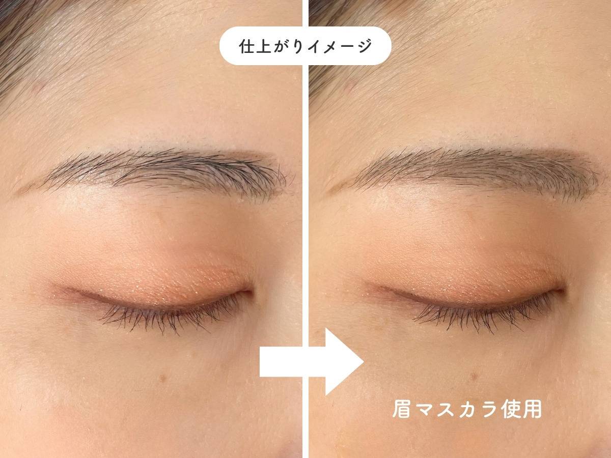 セザンヌ 超細芯アイブロウ 04ディープブラウンの仕上がりイメージ