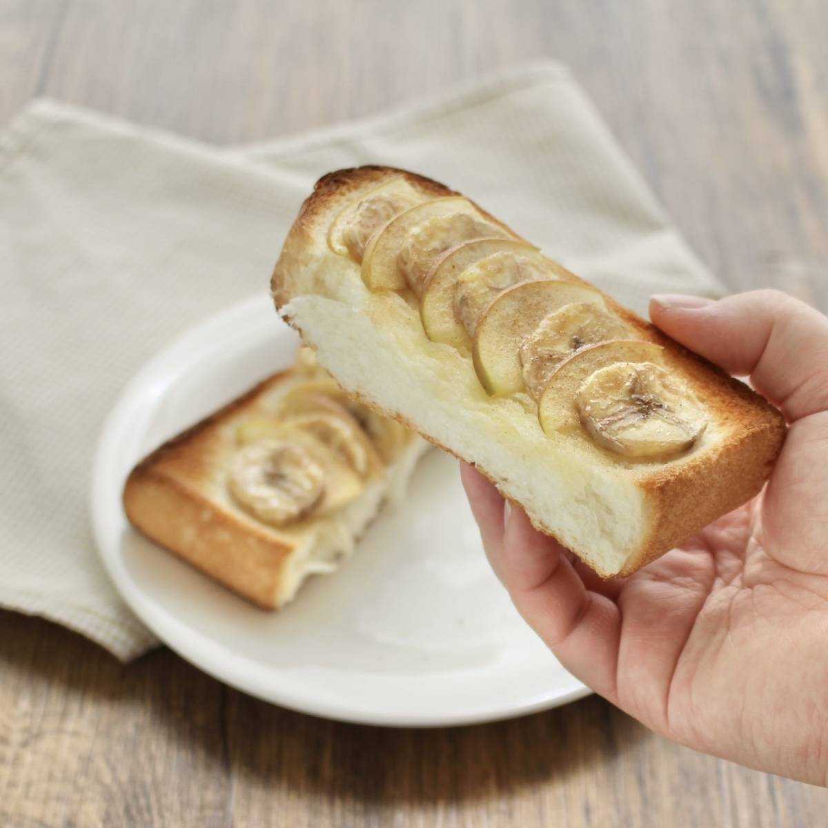 ヤマザキ公式の「キャラメルバナナトースト」のレシピ