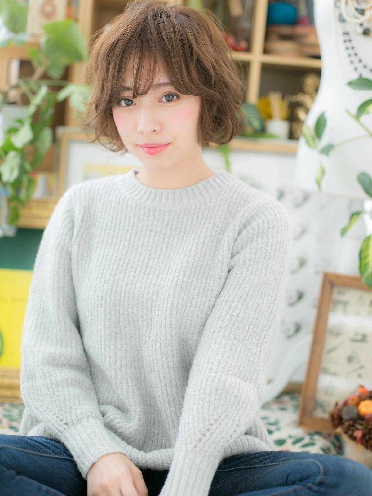 立体感ゆるふわボブ