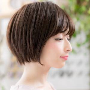  上品見え前下がりボブ 