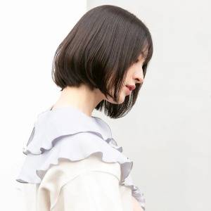  縮毛矯正で作るストレートボブ 