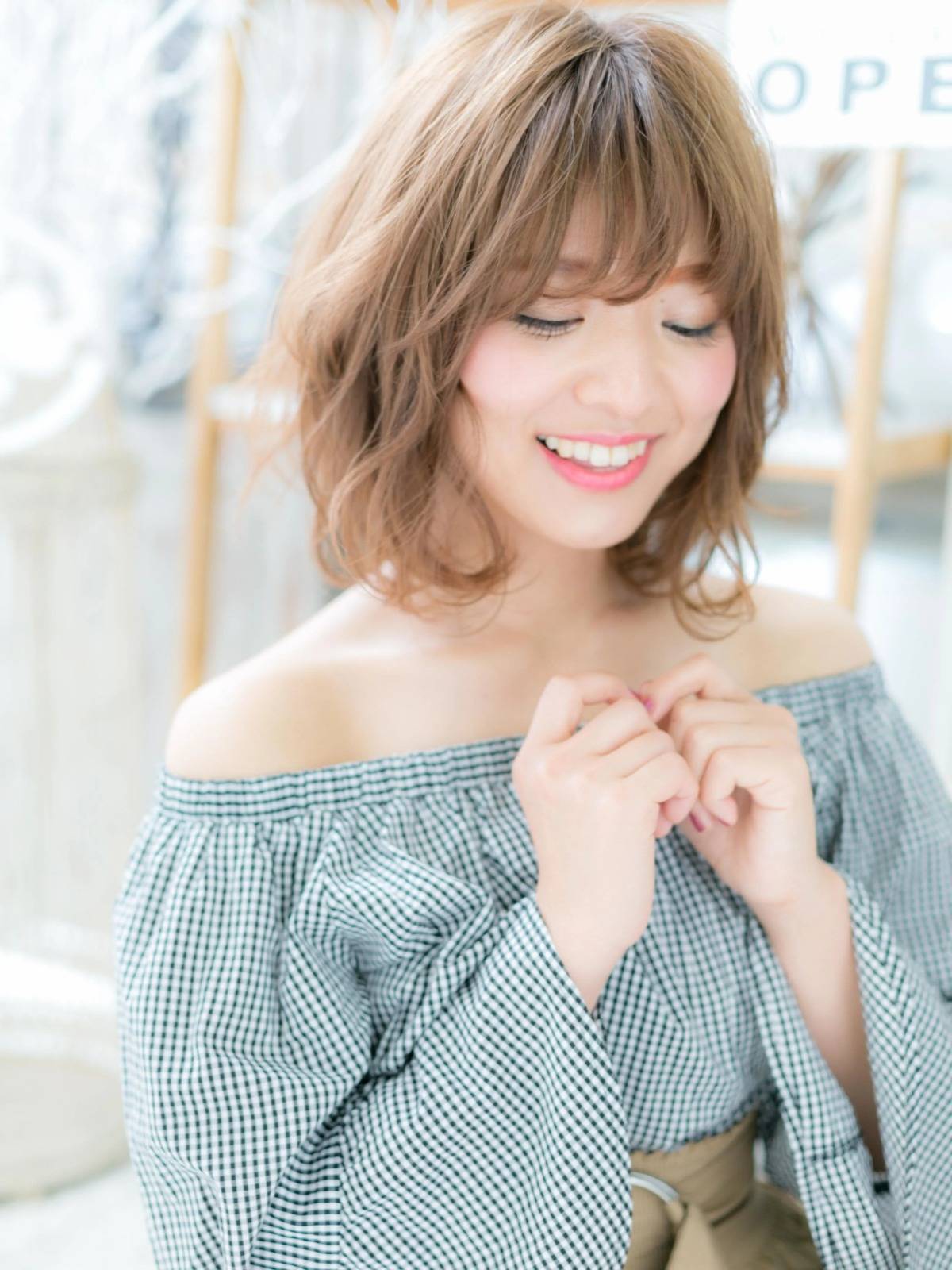 ほつれパーマボブ