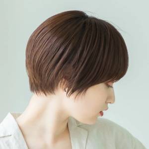  まとまり感丸みショート 