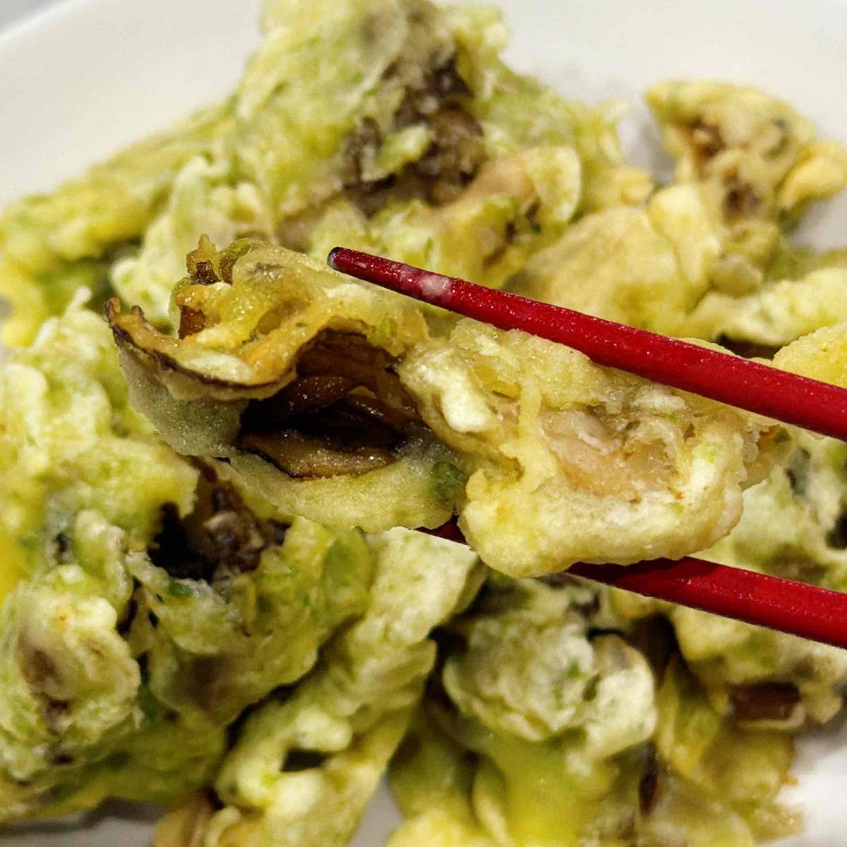 JAグループ公式の「舞茸の天ぷら」のレシピ