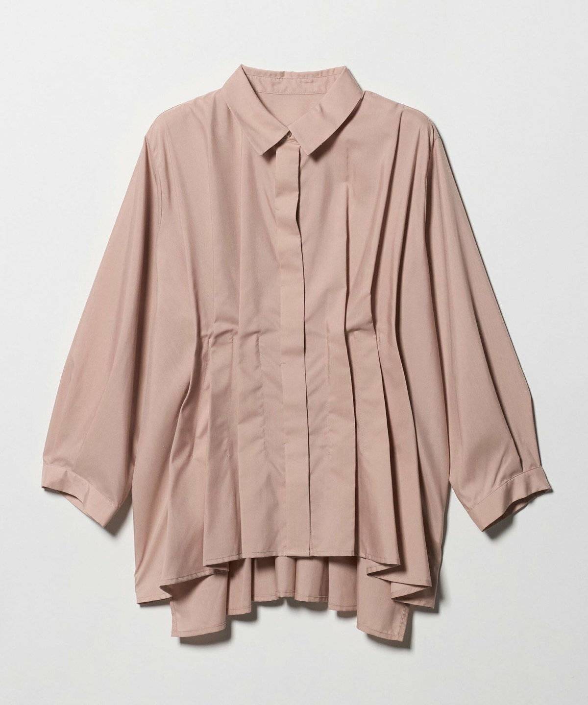 UNITED ARROWS LTD. OUTLET フロントタック レギュラーシャツ 8分袖