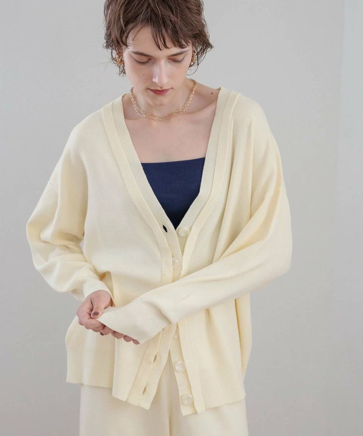 BAYFLOW ロングニットカーディガン