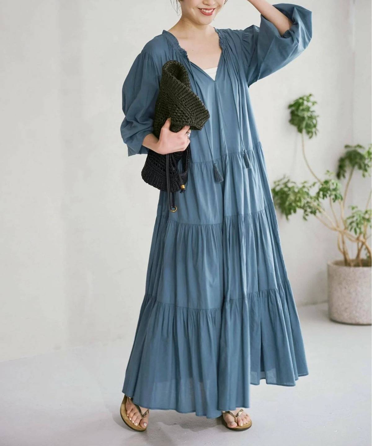 Spick & Span HYU 2WAYティアードワンピース