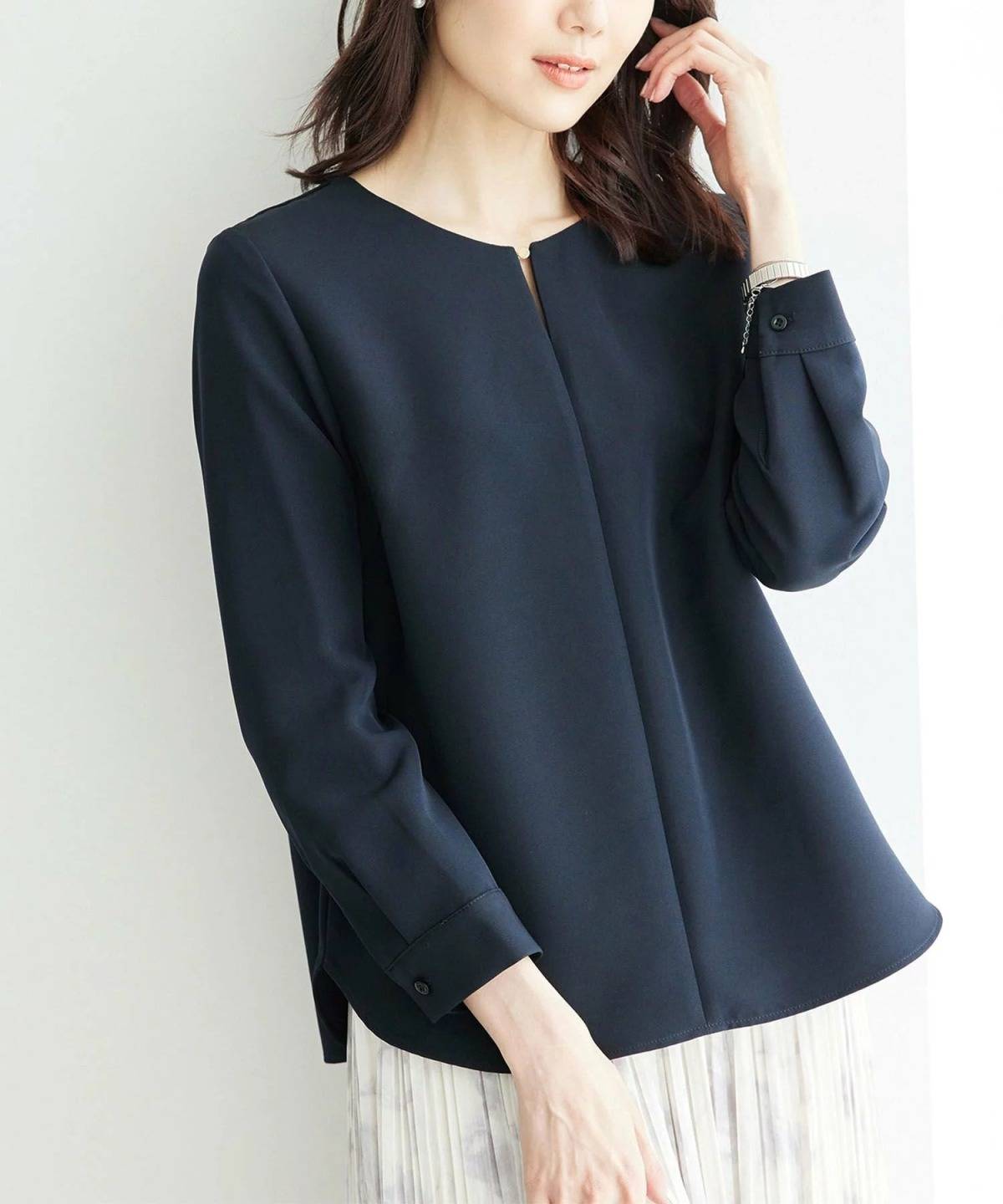 ROPE' PICNIC 360°ウルトラストレッチ フロントホックブラウス