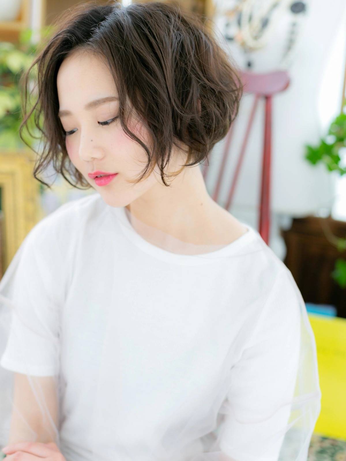 くせ毛風ゆるボブ