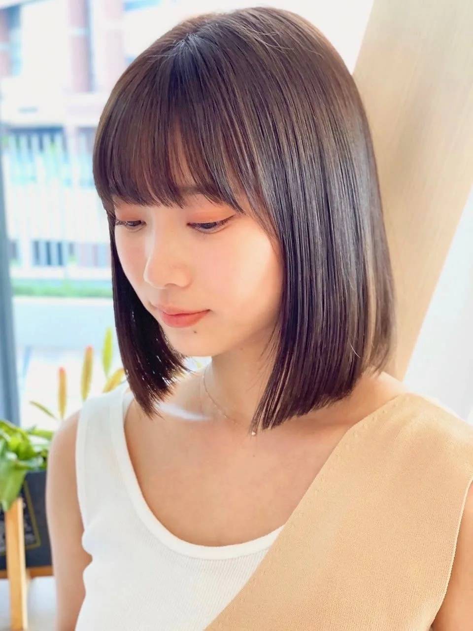 シンプルストレートボブ