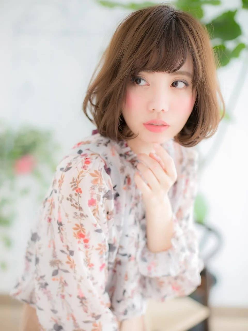 立体的に見えるゆるふわボブ