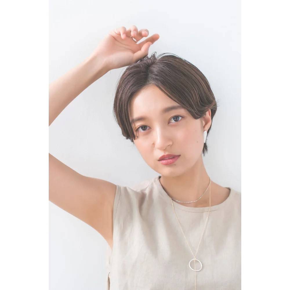 センターパートのクールショート