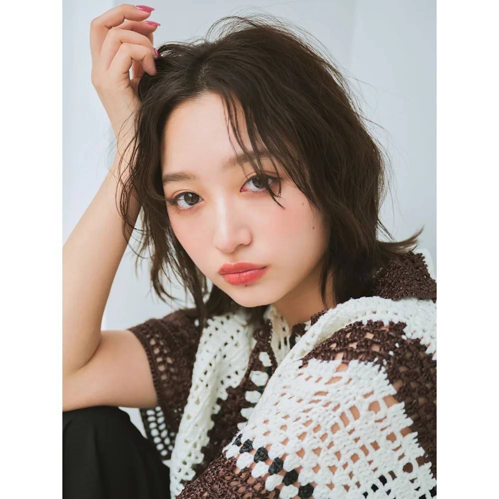 フェイスレイヤー×ウェーブボブ