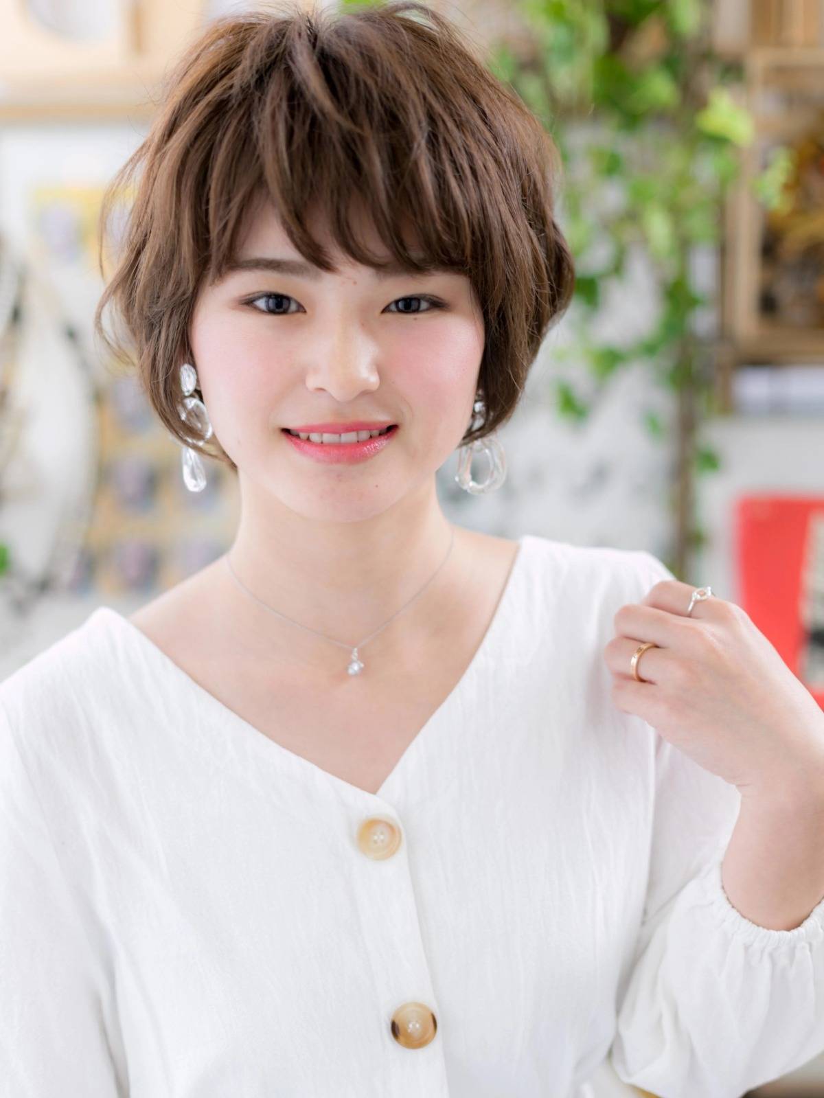 大人可愛いゆるふわショート