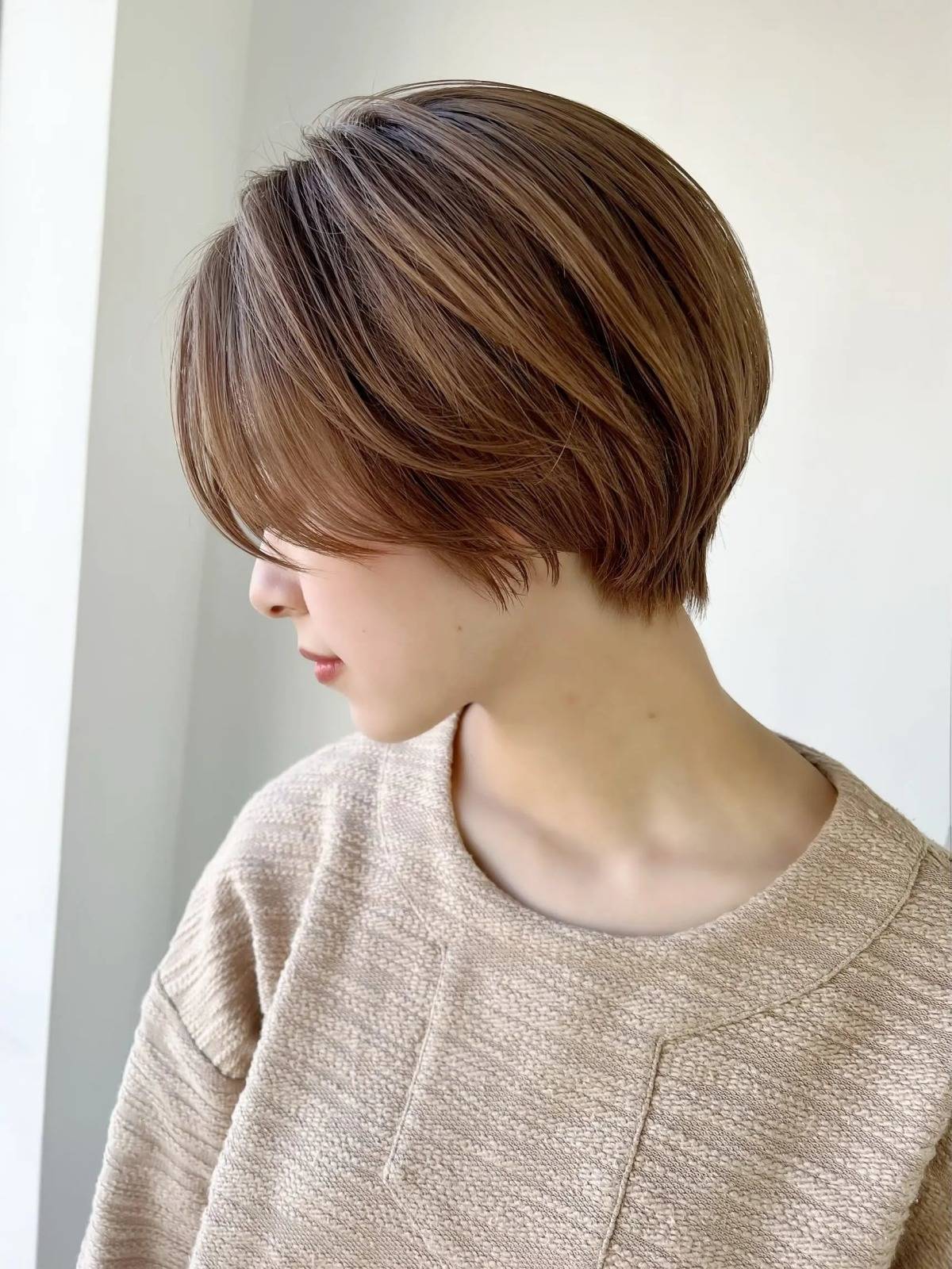 上品見え丸みショート