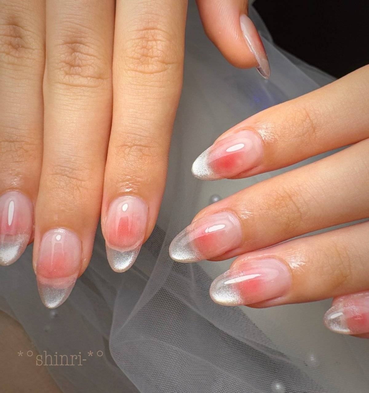クリアピンクネイル