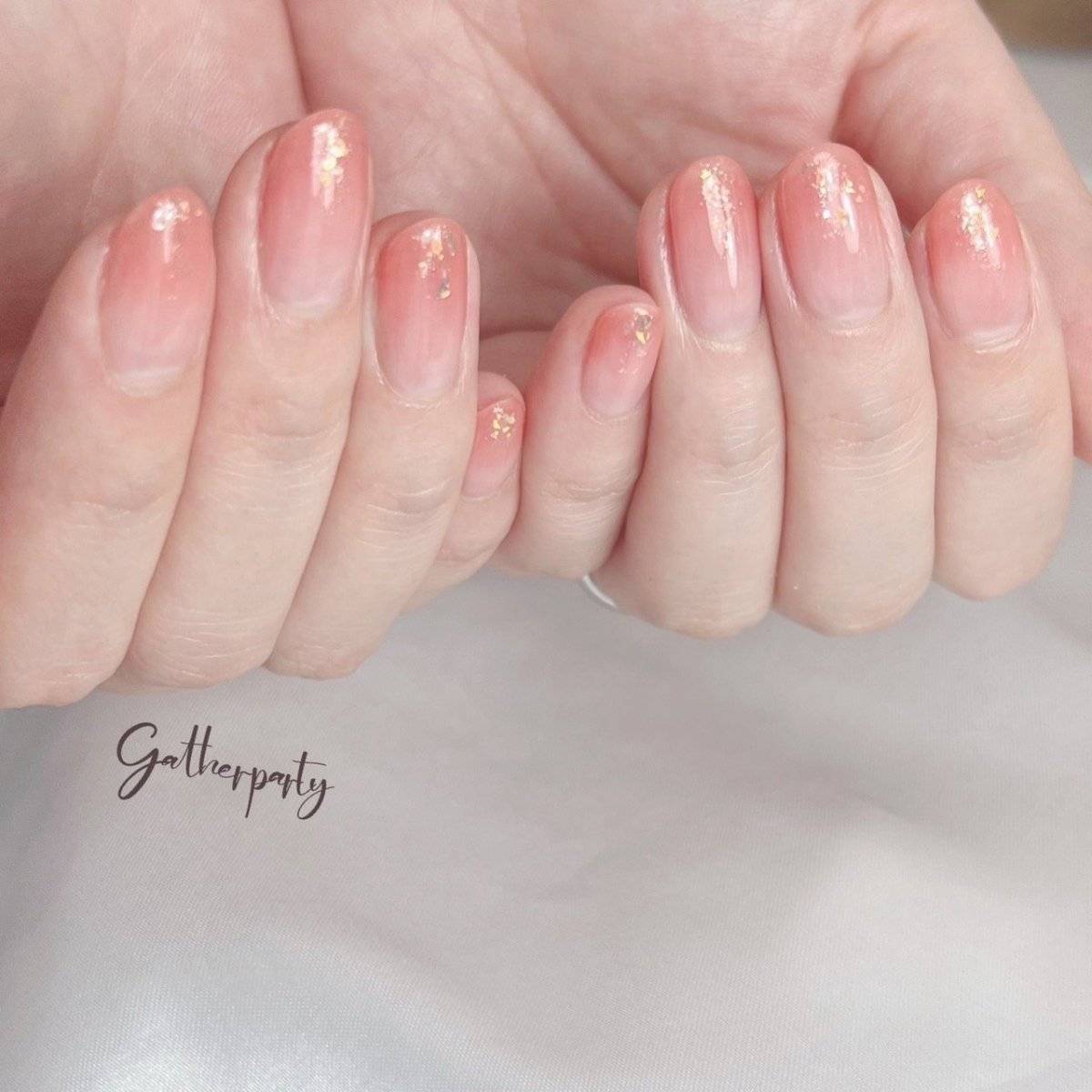 コーラルオレンジネイル