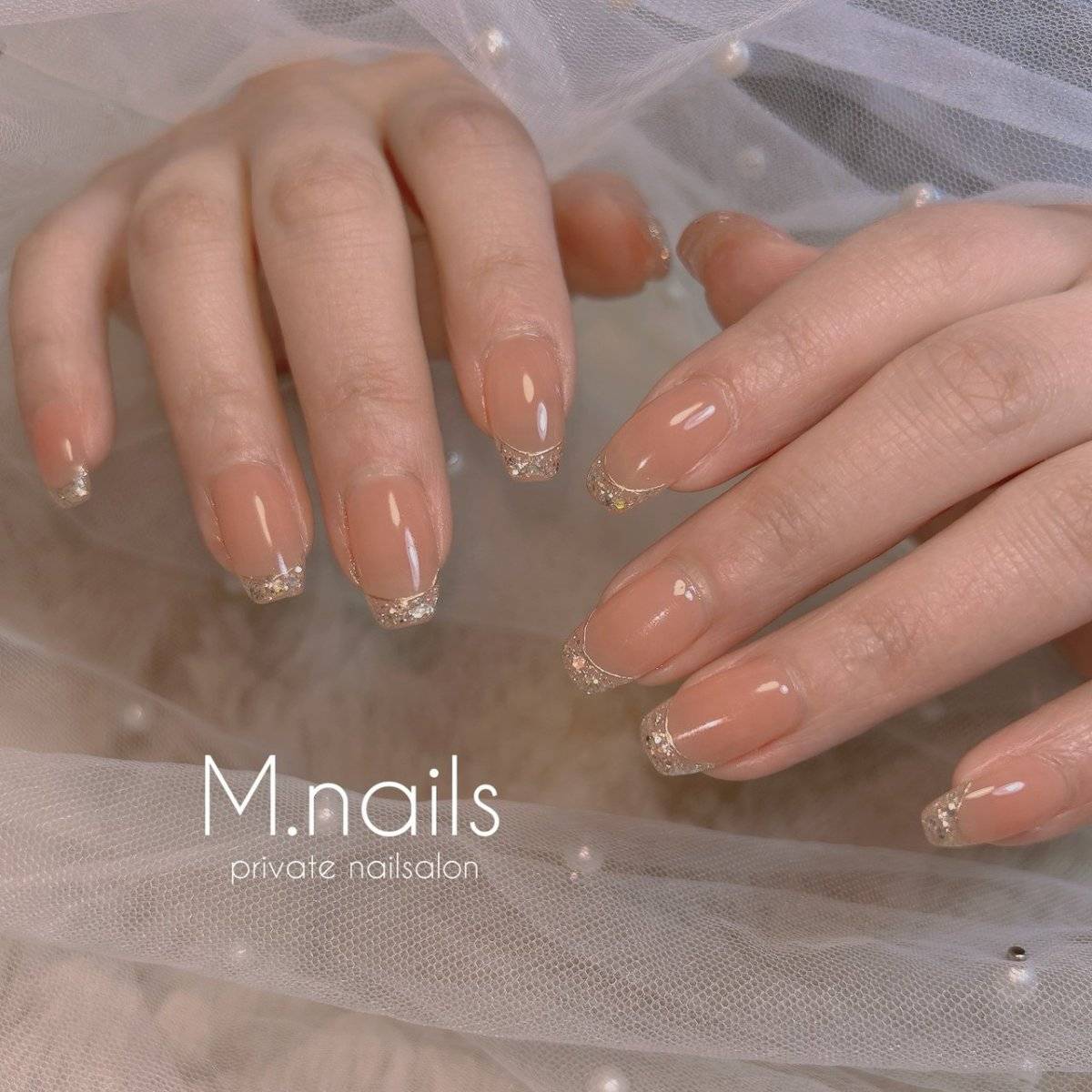 コーラルオレンジネイル