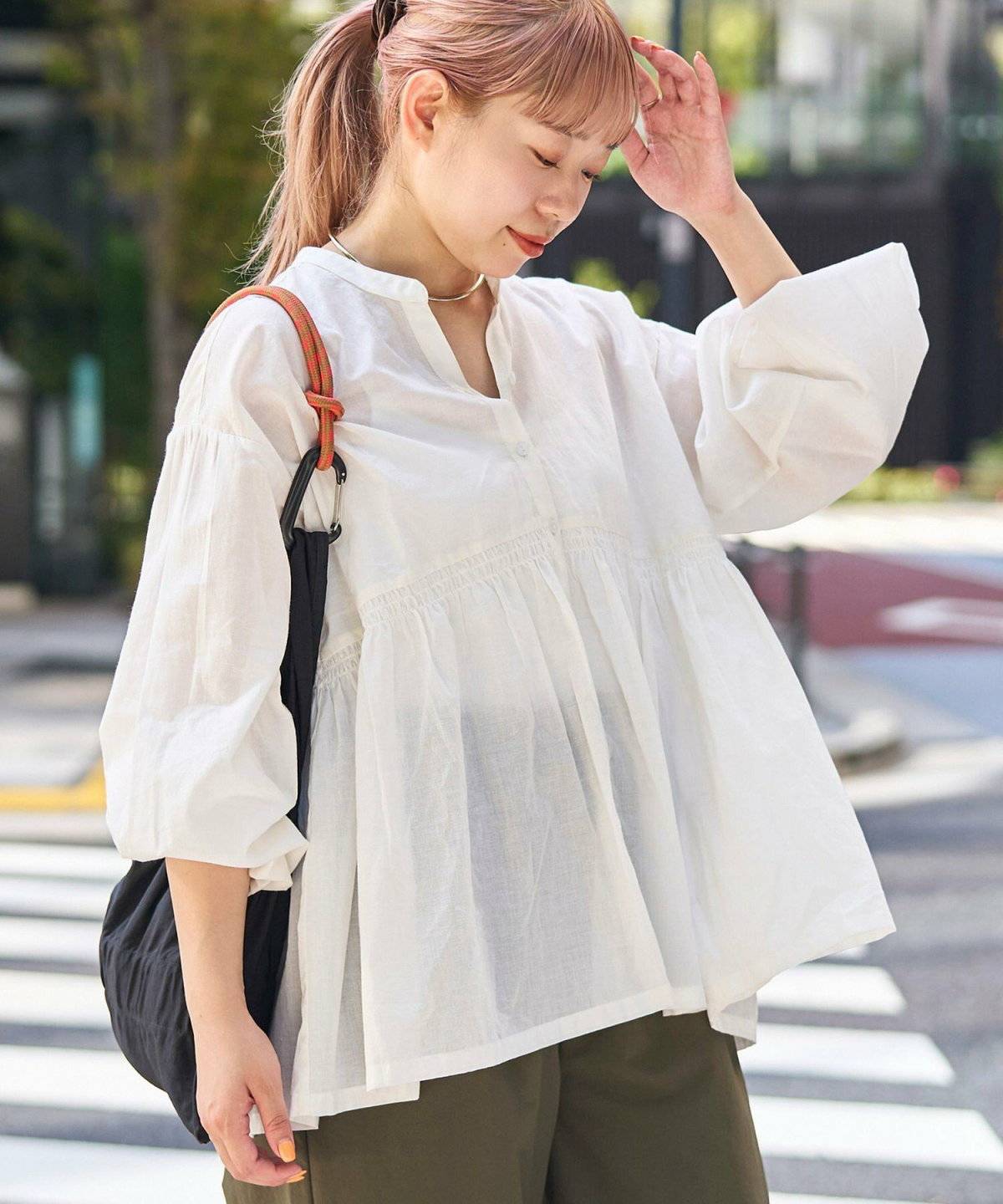 coen MARKET(マーケット)シャーリング キリカエ チュニック