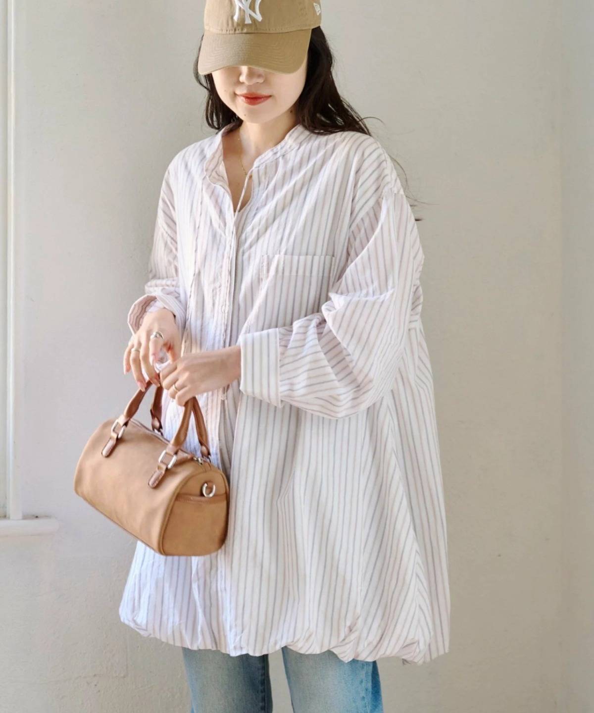 CIAOPANIC TYPY アソート柄裾バルーンチュニックブラウス