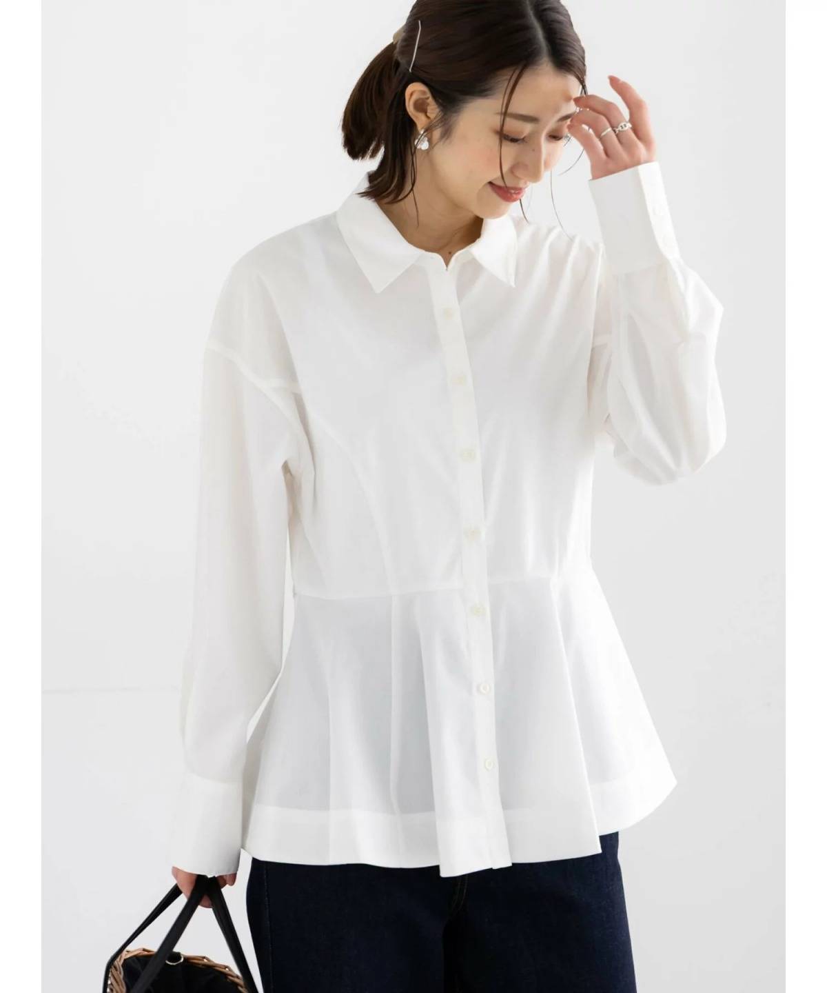 Te chichi ペプラムシャツ